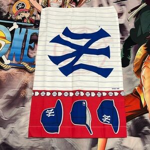 MLB New York Yankees Blue White Red The Bibb Company Standard Pillow Case